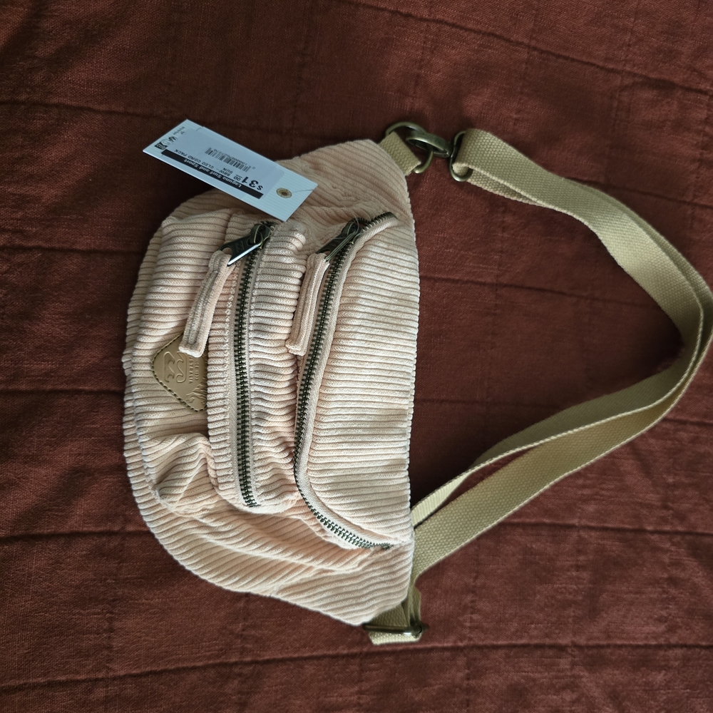 Billabong Cream Corduroy Crossbody Bag